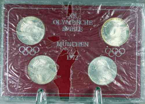 10 DM Olympiasatz 1972 (Olympische Ringe)