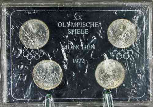 10 DM Olympiasatz 1972 (Olympisches Feuer)