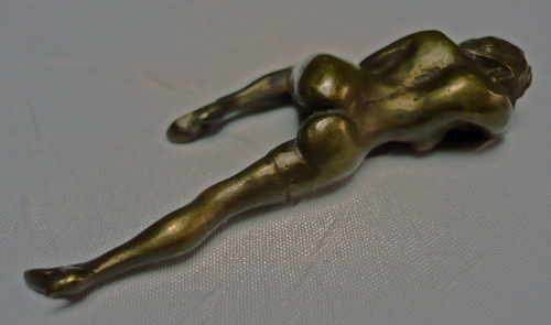 Miniatur Erotische Bronze "Die Liegende"